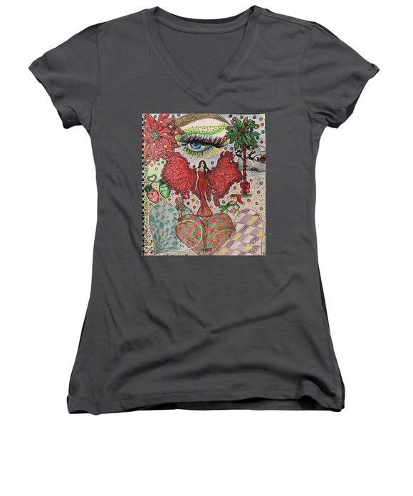 December Fun-Merry Christmas - Women's V-Neck