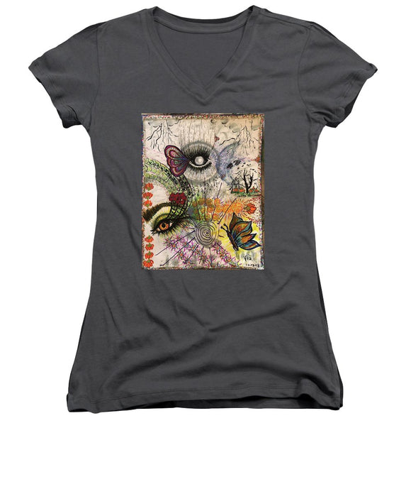 To the Moon and back-Carmen - Women's V-Neck